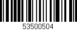 Código de barras (EAN, GTIN, SKU, ISBN): '53500504'