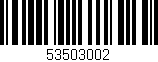 Código de barras (EAN, GTIN, SKU, ISBN): '53503002'