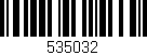 Código de barras (EAN, GTIN, SKU, ISBN): '535032'