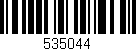 Código de barras (EAN, GTIN, SKU, ISBN): '535044'