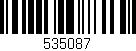 Código de barras (EAN, GTIN, SKU, ISBN): '535087'