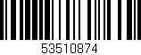 Código de barras (EAN, GTIN, SKU, ISBN): '53510874'