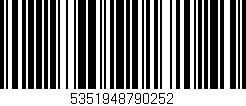 Código de barras (EAN, GTIN, SKU, ISBN): '5351948790252'