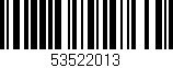 Código de barras (EAN, GTIN, SKU, ISBN): '53522013'