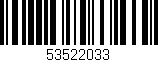 Código de barras (EAN, GTIN, SKU, ISBN): '53522033'