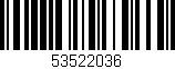 Código de barras (EAN, GTIN, SKU, ISBN): '53522036'