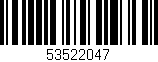 Código de barras (EAN, GTIN, SKU, ISBN): '53522047'