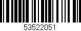 Código de barras (EAN, GTIN, SKU, ISBN): '53522051'