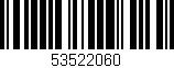 Código de barras (EAN, GTIN, SKU, ISBN): '53522060'