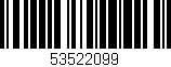 Código de barras (EAN, GTIN, SKU, ISBN): '53522099'