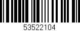 Código de barras (EAN, GTIN, SKU, ISBN): '53522104'