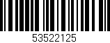 Código de barras (EAN, GTIN, SKU, ISBN): '53522125'