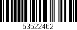 Código de barras (EAN, GTIN, SKU, ISBN): '53522462'