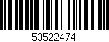 Código de barras (EAN, GTIN, SKU, ISBN): '53522474'