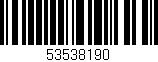 Código de barras (EAN, GTIN, SKU, ISBN): '53538190'