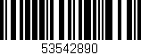 Código de barras (EAN, GTIN, SKU, ISBN): '53542890'