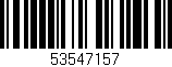 Código de barras (EAN, GTIN, SKU, ISBN): '53547157'