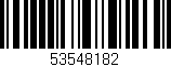 Código de barras (EAN, GTIN, SKU, ISBN): '53548182'