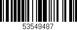 Código de barras (EAN, GTIN, SKU, ISBN): '53549487'