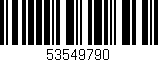 Código de barras (EAN, GTIN, SKU, ISBN): '53549790'