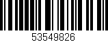 Código de barras (EAN, GTIN, SKU, ISBN): '53549826'