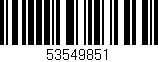 Código de barras (EAN, GTIN, SKU, ISBN): '53549851'