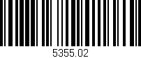Código de barras (EAN, GTIN, SKU, ISBN): '5355.02'