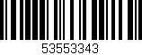 Código de barras (EAN, GTIN, SKU, ISBN): '53553343'