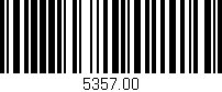 Código de barras (EAN, GTIN, SKU, ISBN): '5357.00'