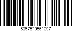 Código de barras (EAN, GTIN, SKU, ISBN): '5357573561397'