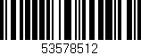 Código de barras (EAN, GTIN, SKU, ISBN): '53578512'
