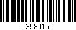 Código de barras (EAN, GTIN, SKU, ISBN): '53580150'