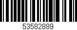 Código de barras (EAN, GTIN, SKU, ISBN): '53582889'