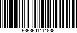 Código de barras (EAN, GTIN, SKU, ISBN): '5358691111888'