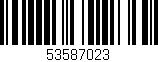 Código de barras (EAN, GTIN, SKU, ISBN): '53587023'
