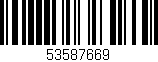 Código de barras (EAN, GTIN, SKU, ISBN): '53587669'