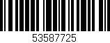 Código de barras (EAN, GTIN, SKU, ISBN): '53587725'