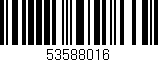 Código de barras (EAN, GTIN, SKU, ISBN): '53588016'