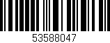 Código de barras (EAN, GTIN, SKU, ISBN): '53588047'