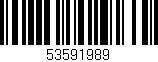 Código de barras (EAN, GTIN, SKU, ISBN): '53591989'