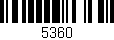 Código de barras (EAN, GTIN, SKU, ISBN): '5360'