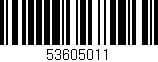 Código de barras (EAN, GTIN, SKU, ISBN): '53605011'