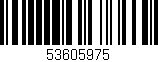 Código de barras (EAN, GTIN, SKU, ISBN): '53605975'