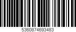 Código de barras (EAN, GTIN, SKU, ISBN): '5360874693483'