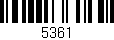 Código de barras (EAN, GTIN, SKU, ISBN): '5361'