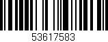Código de barras (EAN, GTIN, SKU, ISBN): '53617583'