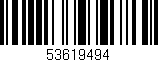 Código de barras (EAN, GTIN, SKU, ISBN): '53619494'