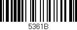 Código de barras (EAN, GTIN, SKU, ISBN): '5361B'