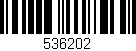 Código de barras (EAN, GTIN, SKU, ISBN): '536202'