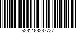 Código de barras (EAN, GTIN, SKU, ISBN): '5362186337727'
